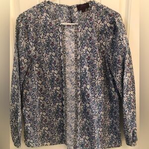 J.Crew Made With Liberty Fabrics Blouse size M